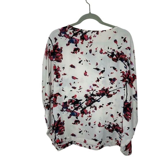 Rachel Roy Women's XL Floral Print Long Sleeve Blouse Multicolor - Picture 3 of 3